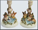 Corgi Candlestick Lamps