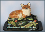 Fox Butter Dish